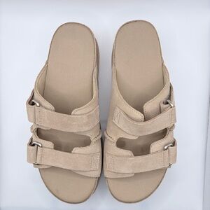 TRENDING: UGG Goldenstar Suede Platform Sandals – SAND Size 11